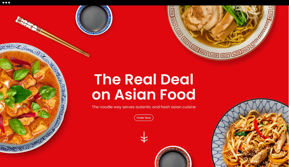 Restaurants & Food website templates - Asian Restaurant